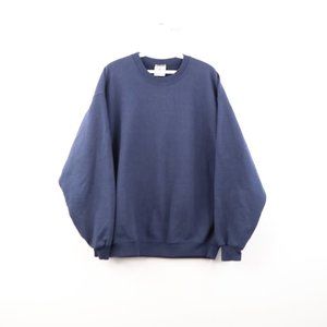 Vintage | Sweaters | Vintage Blank Faded Crewneck Sweatshirt Navy Blue |  Poshmark